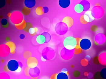 Purple Spots Background Meaning Glowing Dots And Round
