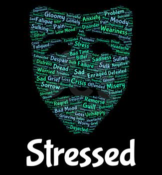 Stressed Word Showing Words Stressing And Pressures