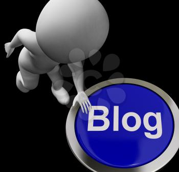Blog Button For Blogger Or Blogging Websites