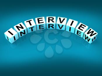 Interview Blocks Meaning Conversation or Dialogue When Interviewing