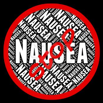 Stop Nausea Showing Motion Sickness And Prohibit