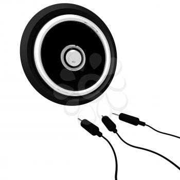 Audio Speaker Shows Music Equipment Or Loudspeaker