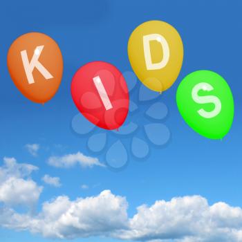 Kids Balloons Show Children Toddlers or Youngsters