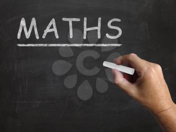 Maths Blackboard Meaning Arithmetic Numbers And Calculations