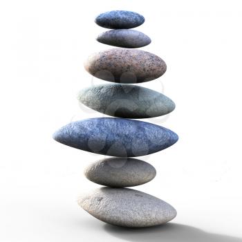 Spa Stones Indicating Perfect Balance And Harmony