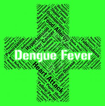 Dengue Fever Indicating High Temperature And Afflictions