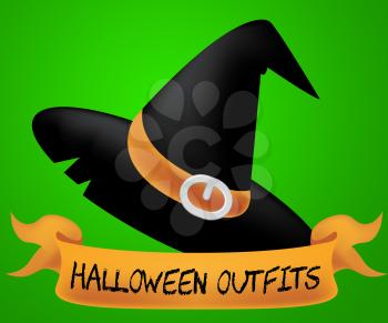 Halloween Outfits Indicating Trick Or Treat And Haunted Clothing