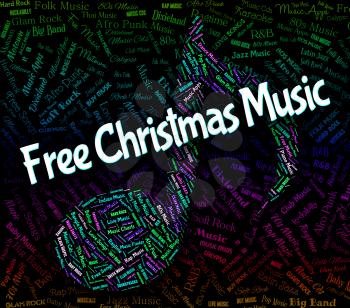 Free Christmas Music Representing Sound Tracks And Songs