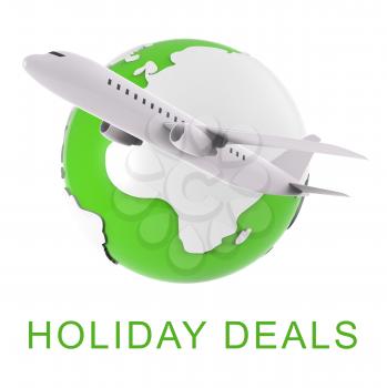 Holiday Deals Meaning Vacation Discounts 3d Rendering