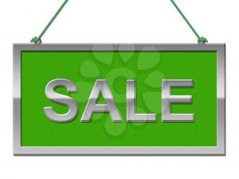 Sale Sign Meaning Display Offer And Merchandise