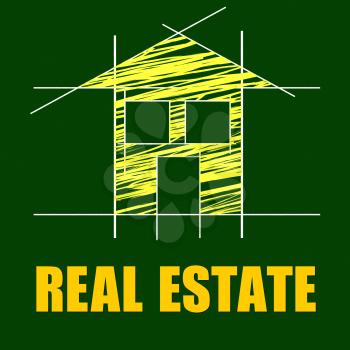 Real Estate Showing On The Market And On The Market