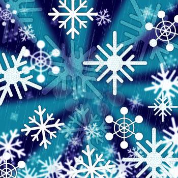 Blue Snowflakes Background Meaning Freezing Seasons And Christmas

