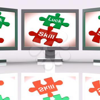 Luck Skill Puzzle Screen Meaning Competent Or Fortunate