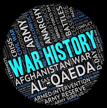 War History Meaning Vintage Words And Fight