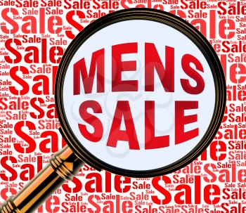 Mens Sale Meaning Cheap Savings 3d Rendering