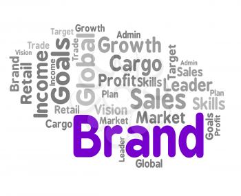 Brand Word Indicating Company Identity And Trademark