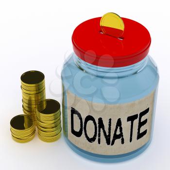 Donate Jar Meaning Fundraiser Charity And Giving