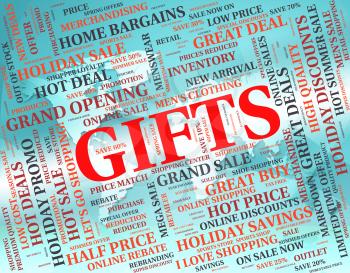 Gifts Word Meaning Present Giftbox And Package