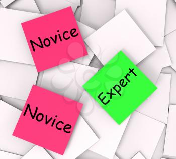 Novice Expert Post-It Notes Meaning Amateur Or Skilled