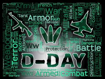 D-Day Words Representing Operation Overlord And France Landings