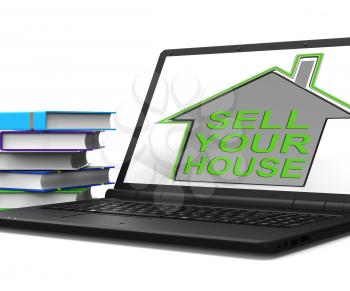 Sell Your House Tablet Home Meaning Find Property Buyers