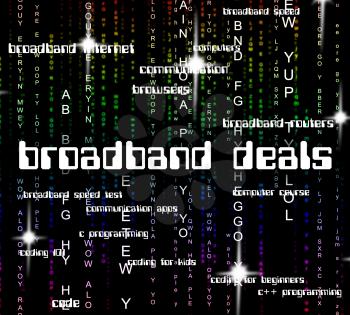 Broadband Deals Representing World Wide Web And Website