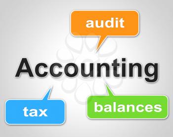 Accounting Words Representing Balancing The Books And Paying Taxes