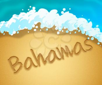 Bahamas Holiday Showing Tropical  Vacation And Getaway