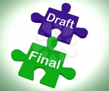 Draft Final Puzzle Showing Write And Rewrite