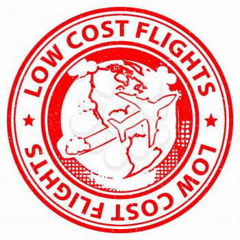 Low Cost Flights Representing Promo Cheap And Reduction