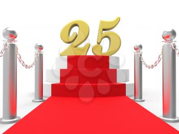 Golden Twenty Five On Red Carpet Meaning Movie Anniversary Or Remembrance