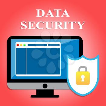 Data Security Meaning Web Site And Internet