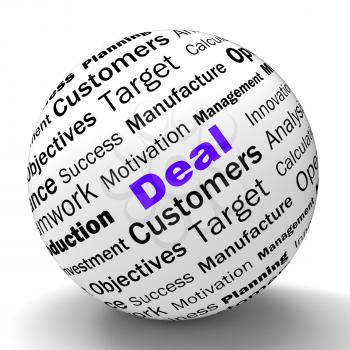 Deal Sphere Definition Shows Special Promotions Offers Or Trades