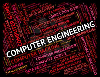Computer Engineering Showing Digital Pc And Text