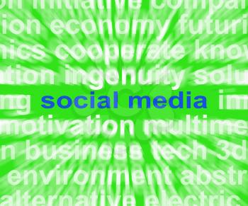 Social Media Words Meaning Online Networking Blogging And Comments