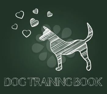Dog Training Book Representing Pup Coaching And Pedigree