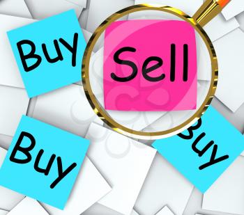 Buy Sell Post-It Papers Meaning Sellers And Consumers