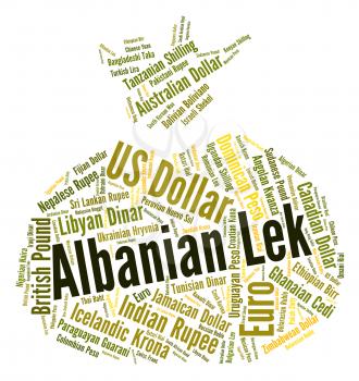 Albanian Lek Representing Currency Exchange And Fx 
