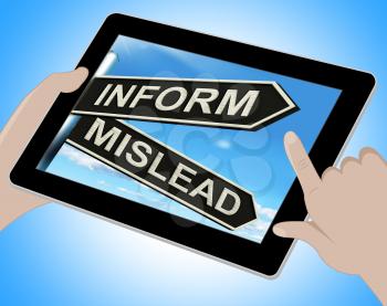Inform Mislead Tablet Meaning Advise Or Misinform