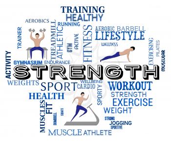 Fitness Strength Showing Work Out And Aerobic