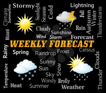 Weekly Forecast Meaning Seven Day And Outlook