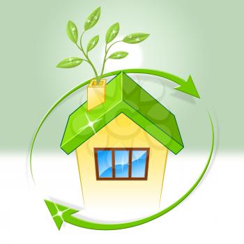 House Eco Meaning Go Green And Residential