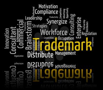 Trademark Word Indicating Brand Name And Wordclouds