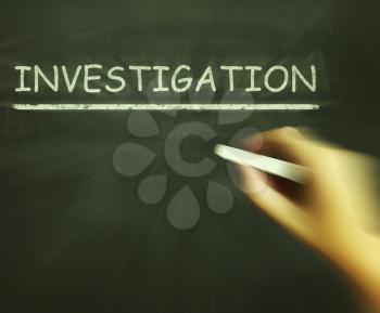 Investigation Chalk Meaning Inspect Analyse And Find Out
