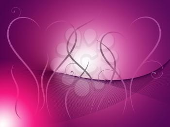 Grass Heart Background Showing Outdoor Wedding Or Romance
