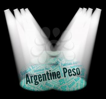 Argentine Peso Representing Foreign Currency And Coin
