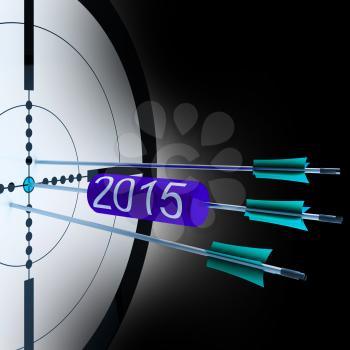 2015 Target Showing Successful Future Growth And Goals