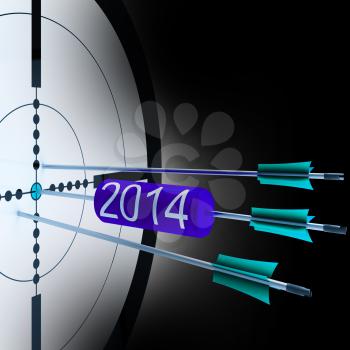 2014 Target Showing Successful Future Growth And Goals