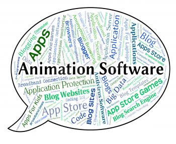 Animation Software Indicating Shareware Text And Words