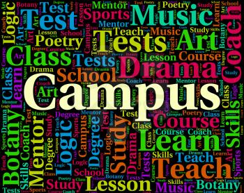 Campus Word Representing School Academies And Faculty
